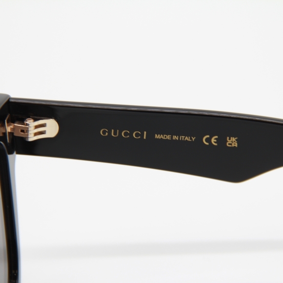 NEW GUCCI SQUARE SUNGLASSES GG0998S 001 WOMEN’S GUCCI GG0998S BLACK EYEWEAR - Picture 10 of 12